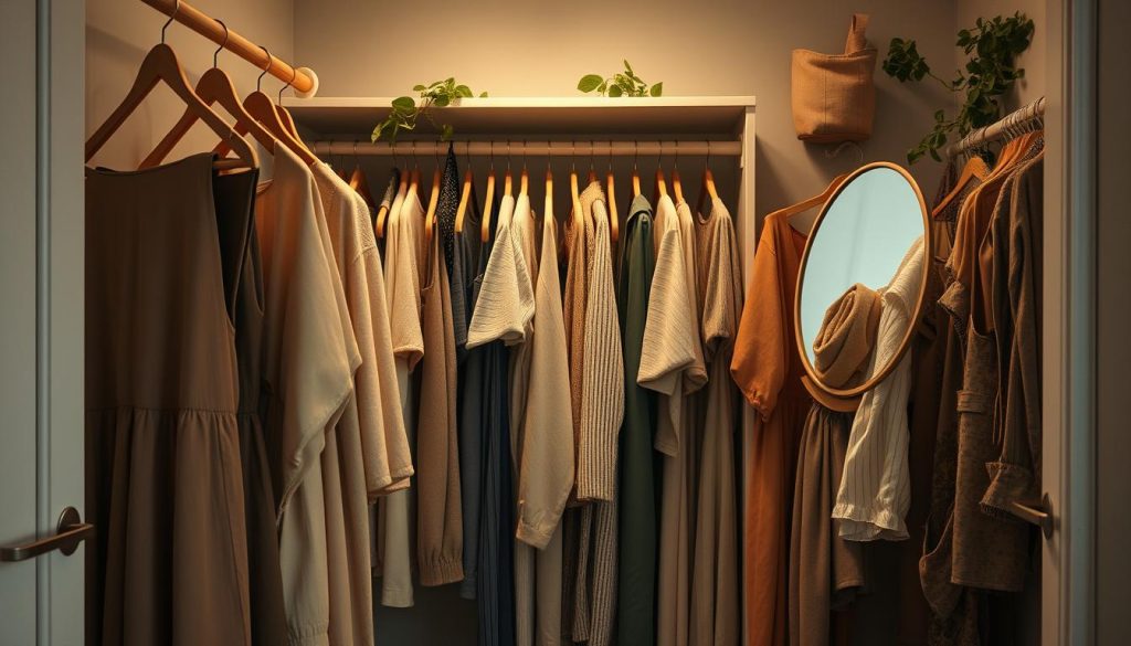 Sustainable fashion wardrobe