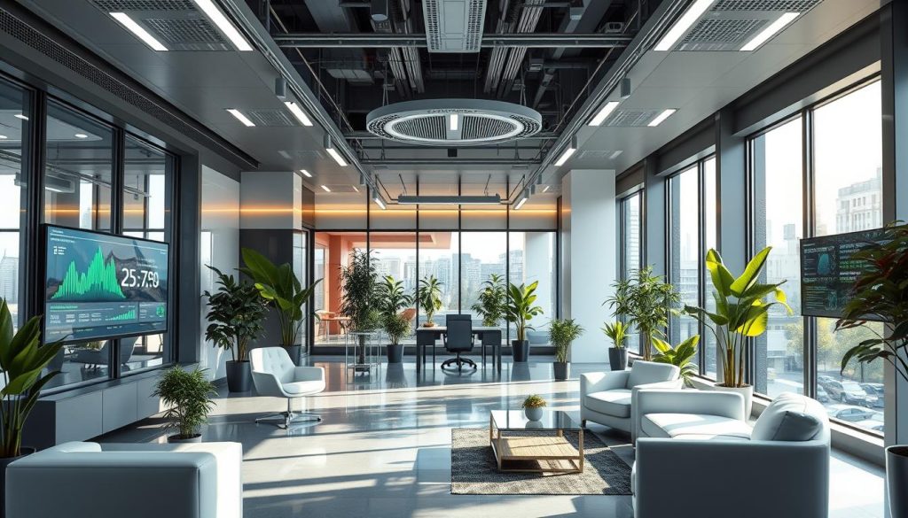 Smart building technology for energy-efficient workspaces