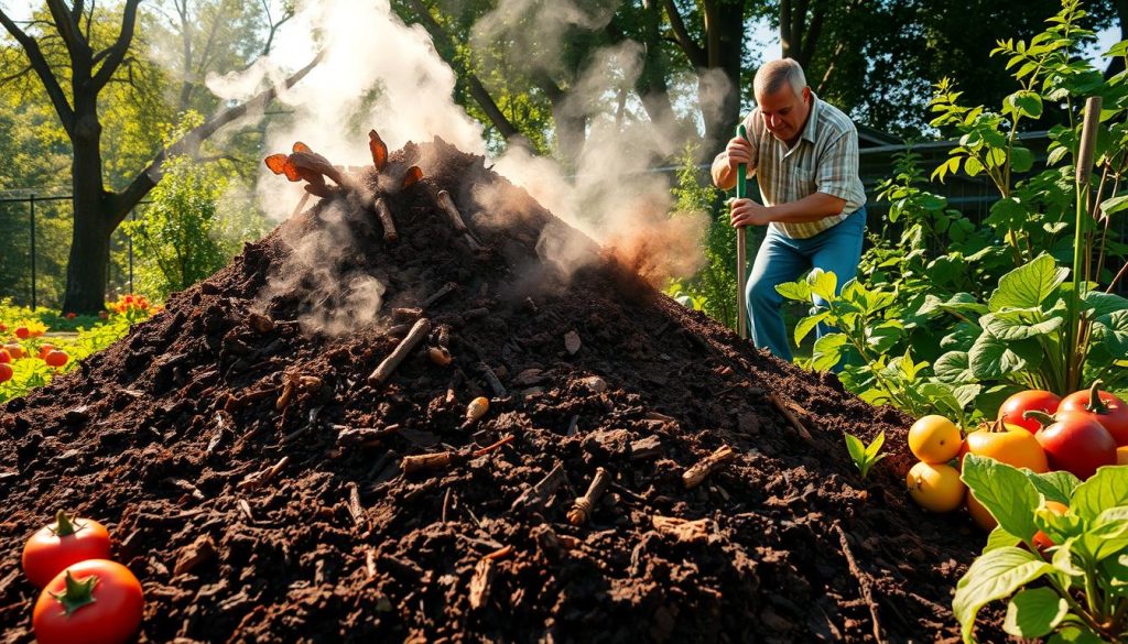 Hot composting process