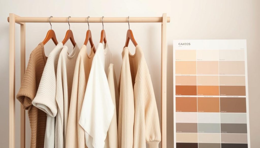 Minimalist wardrobe color palette