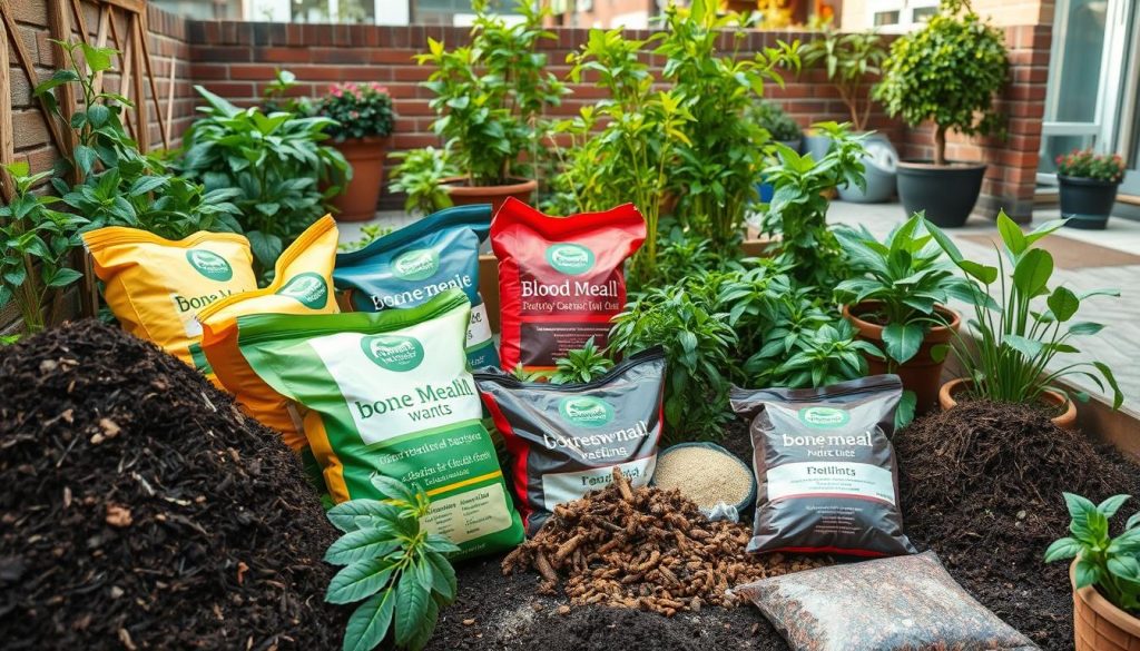 Organic gardening fertilizers