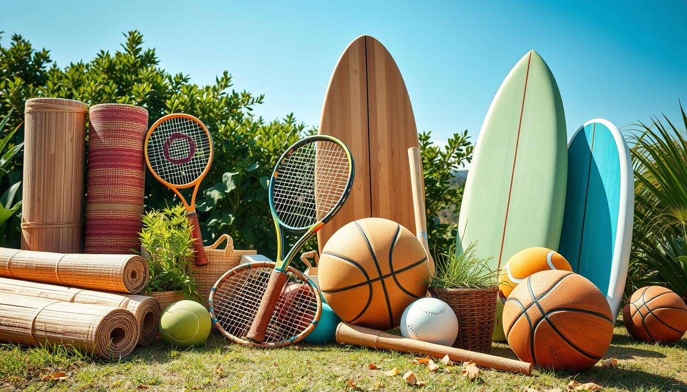 Plastic-free sports equipment