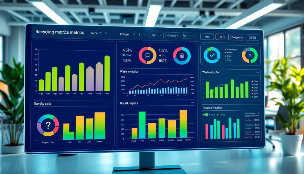 Recycling metrics and tracking dashboard