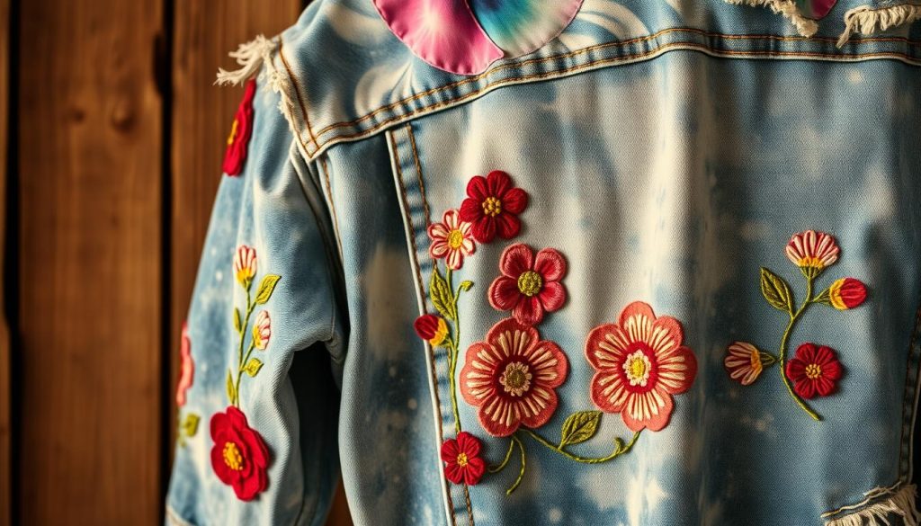 Upcycling denim jacket