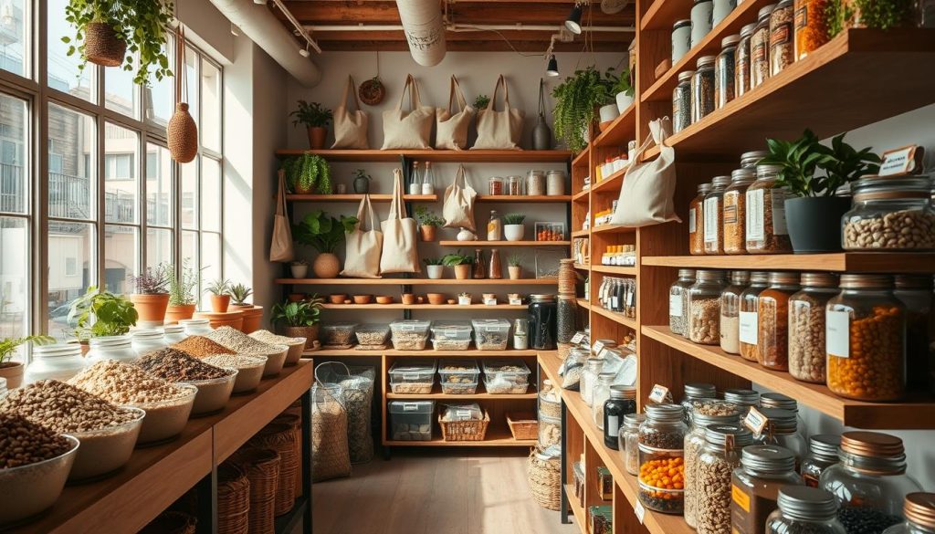 Zero waste shop interior