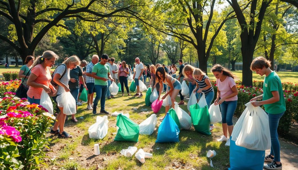 community clean-up event