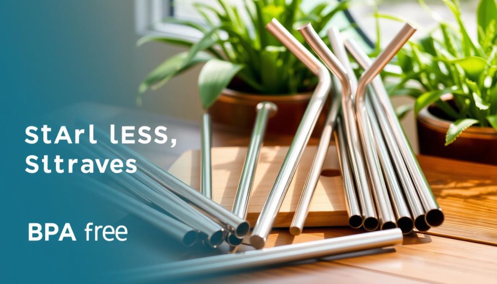 BPA-free steel straws