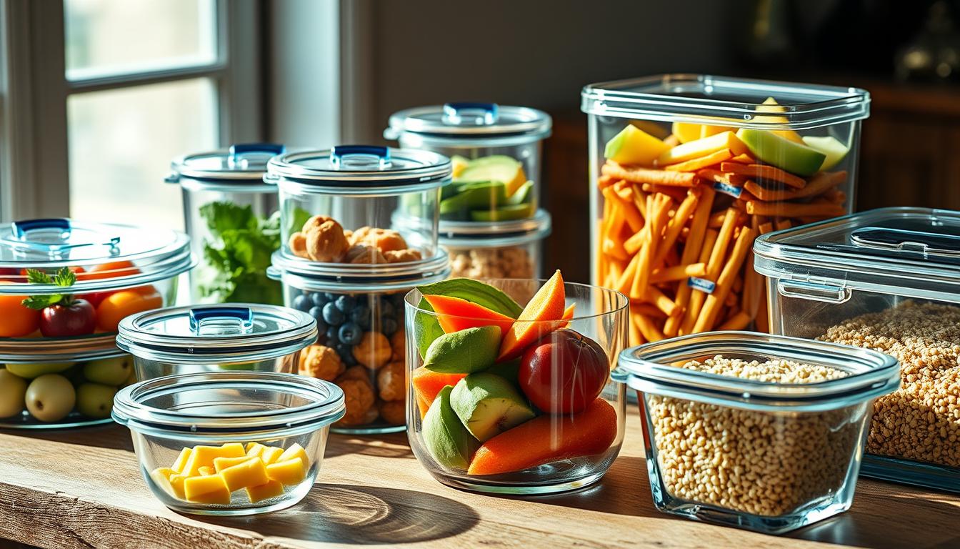 Glass food containers