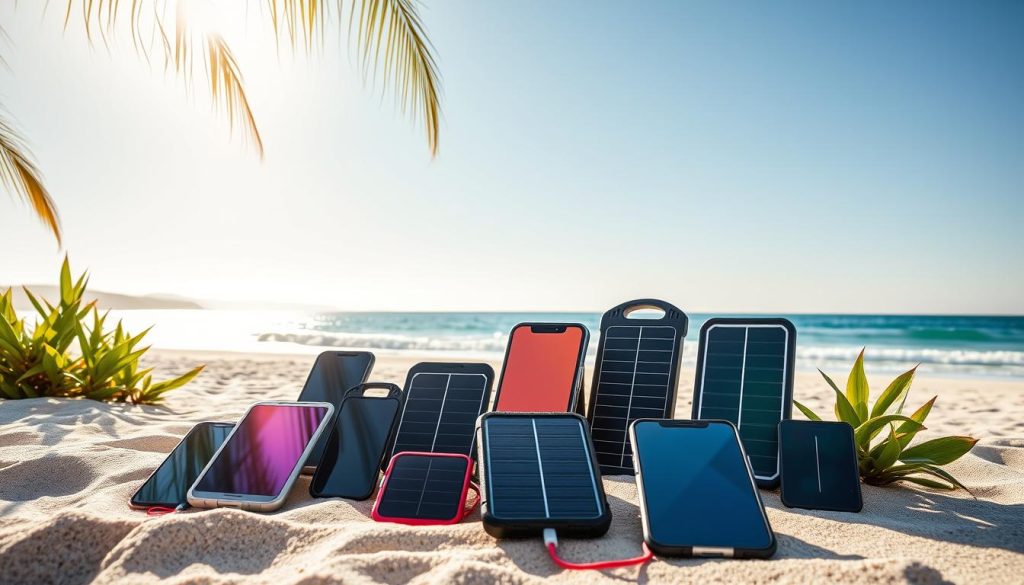 Portable solar chargers