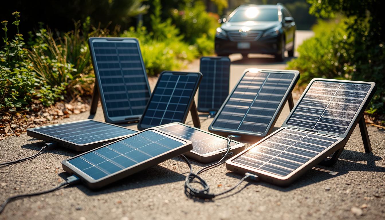 Solar chargers for vehicles