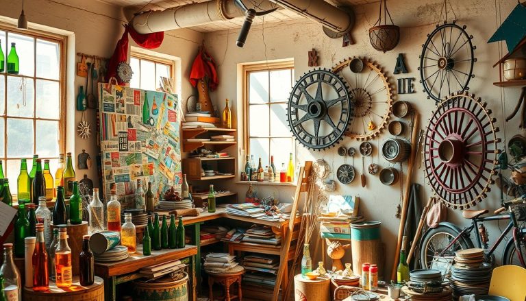 View of Upcycled Materials for Art: 10 Unique Ideas - Zero Waste Living