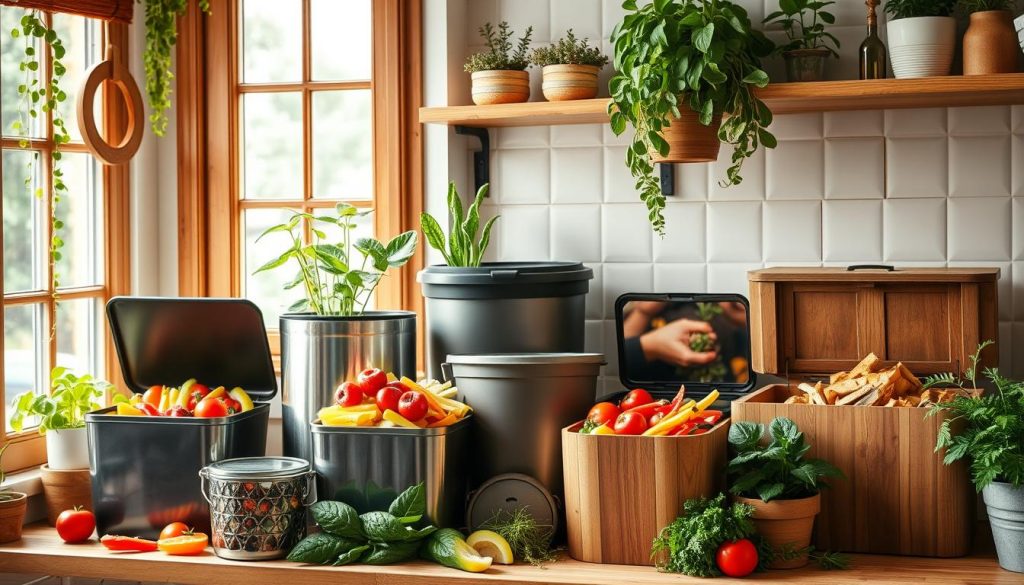 kitchen compost bins