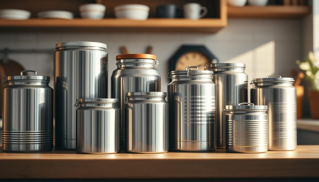 metal cans for airtight storage