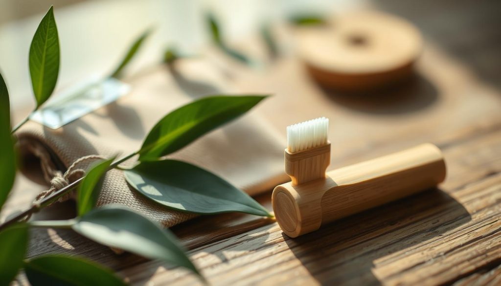 travel-sized bamboo toothbrush