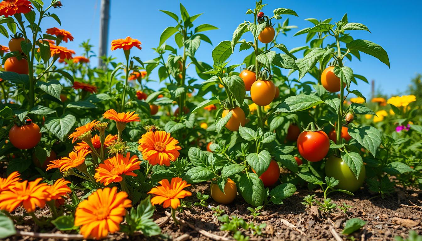 Companion planting for pest control