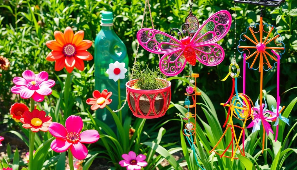 DIY plastic garden crafts