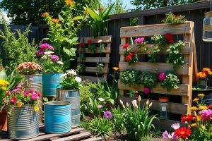 How I Upcycled Household Waste into Chic Garden Decor
