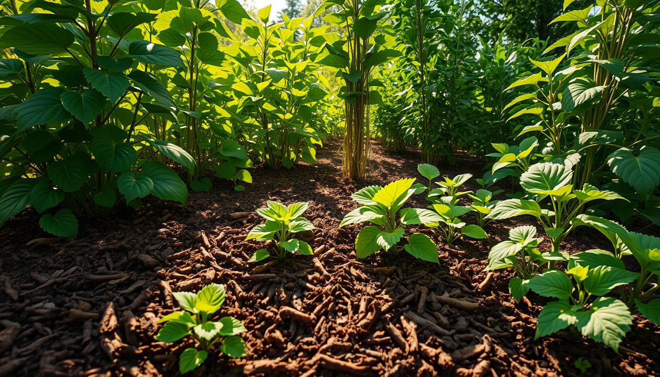 Mulching for water conservation