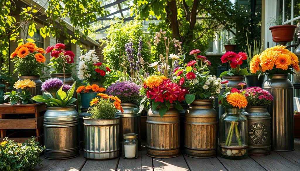 Upcycled container gardening ideas