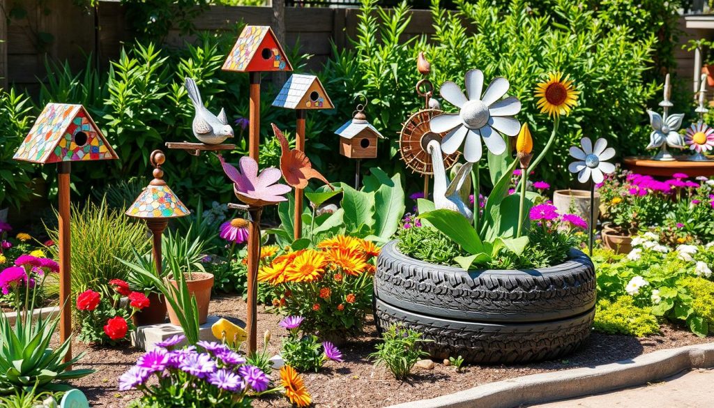 Upcycled garden decor ideas