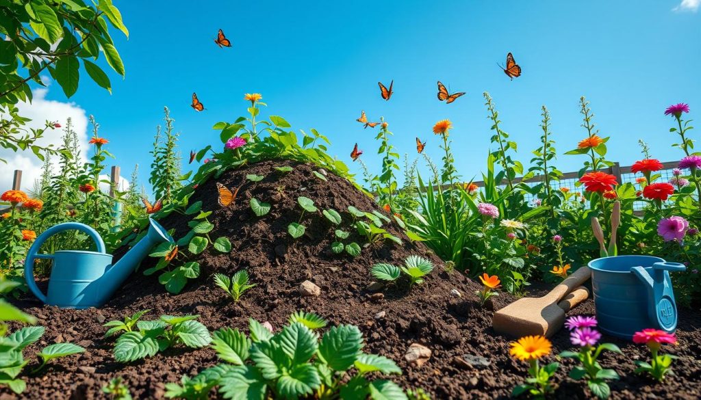 composting for green gardening