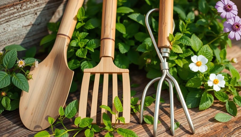 plastic-free gardening tools