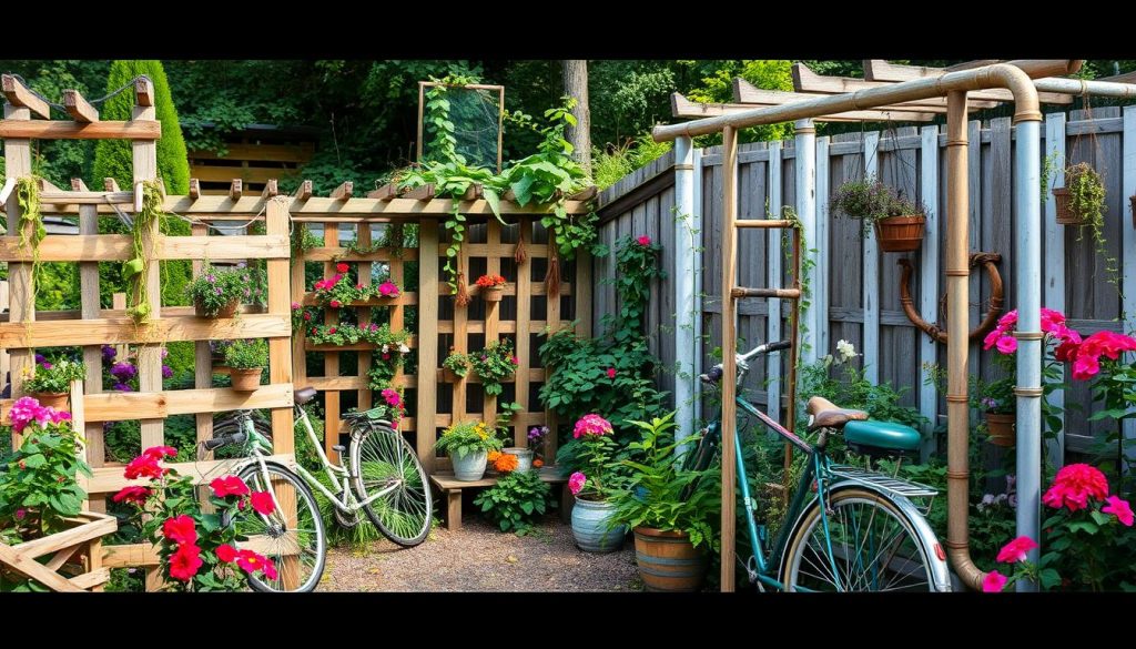 recycled materials garden design