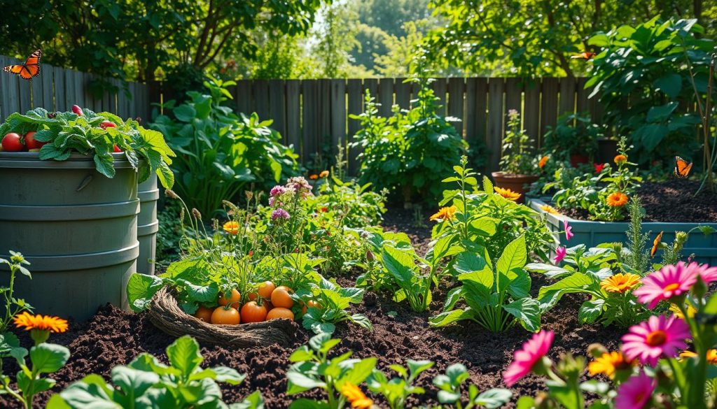 reducing landfill waste through gardening