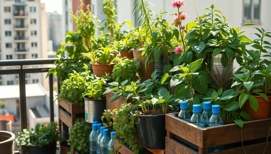 reducing waste in balcony gardening