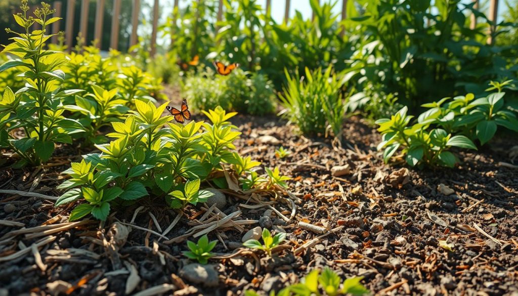 water-saving mulching techniques