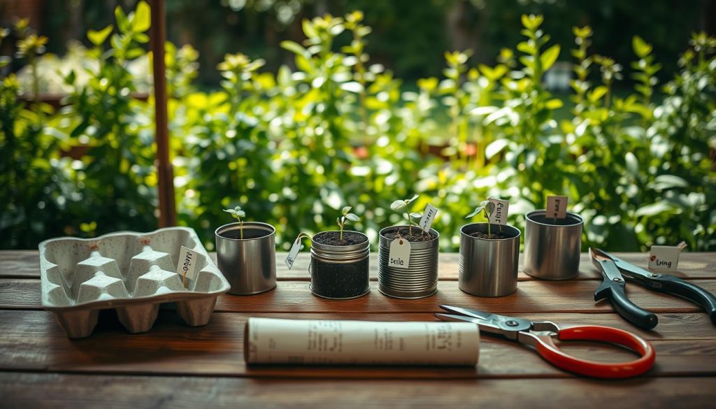 DIY plastic-free seed starters made from household items