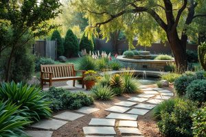 Low-maintenance garden layouts: Simple outdoor living