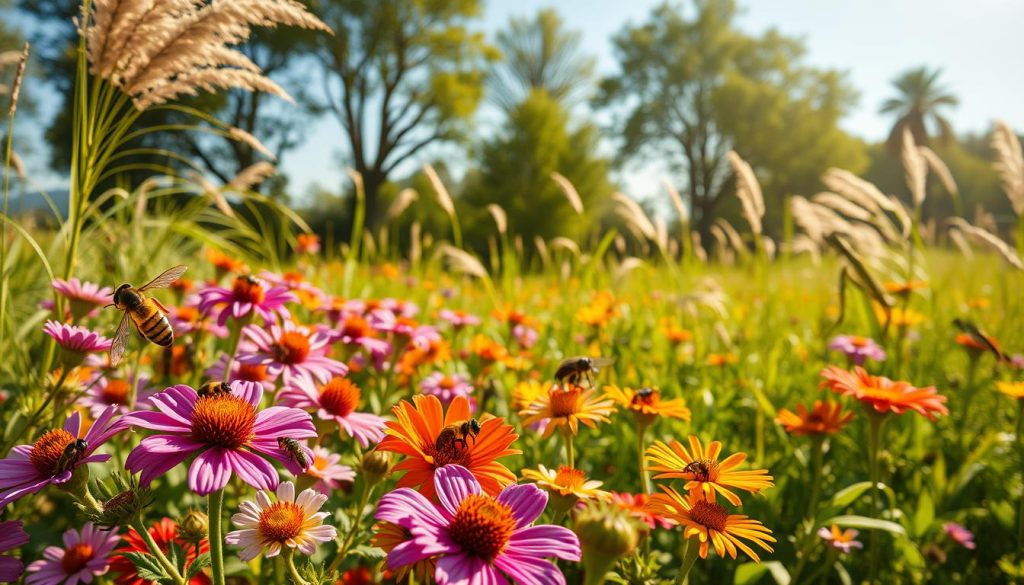 beneficial insects for gardens on native flowering plants
