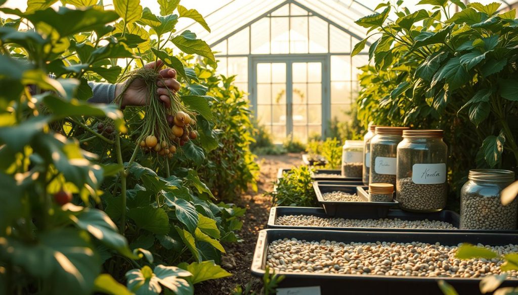 closed-loop gardening seed saving process