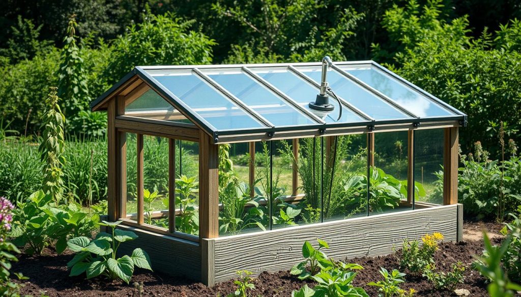 cold frame gardening structure with transparent top