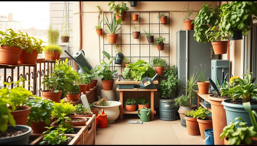 container gardening equipment for balcony vegetable gardens