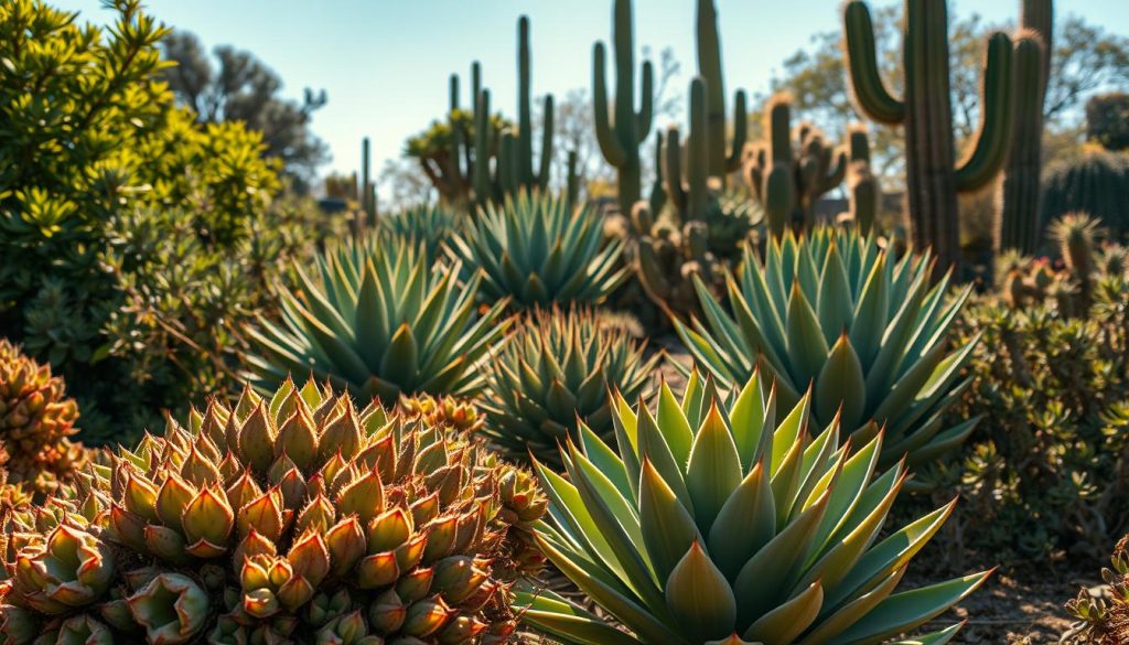 drought-tolerant plants with specialized leaf structures