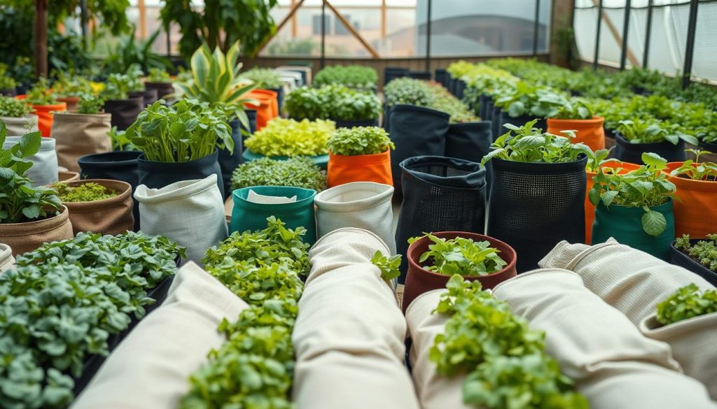 grow bags for vegetables made from different materials