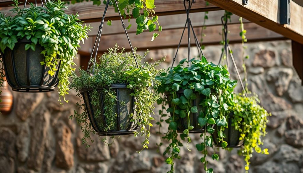 hanging herb garden containers