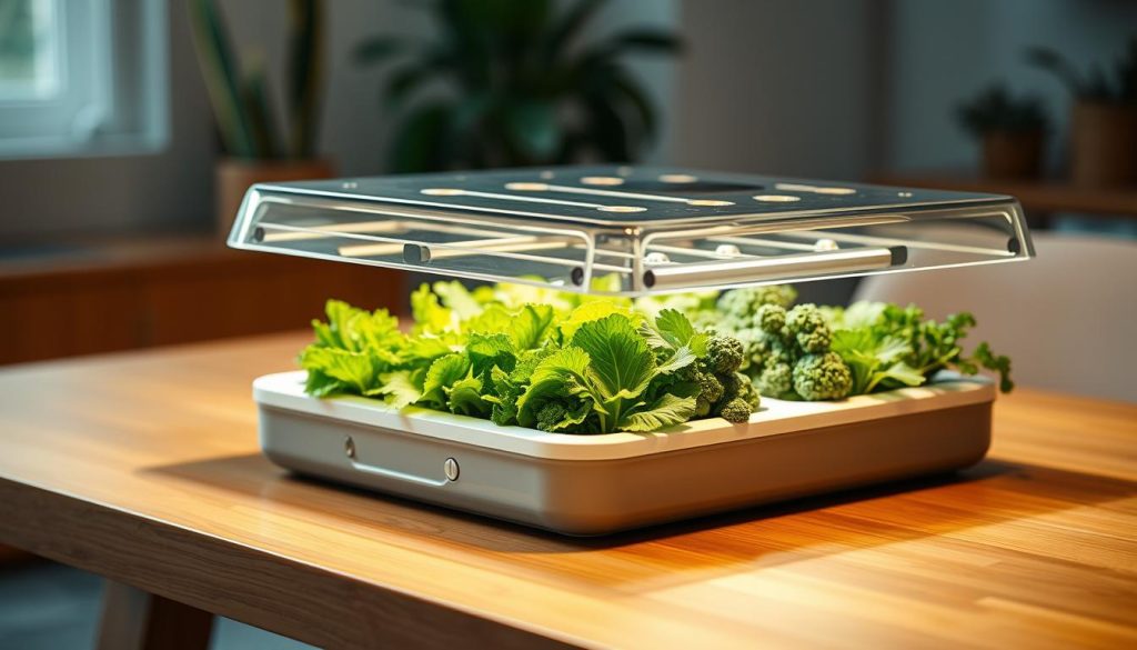 hydroponic vegetable kits with protective covering
