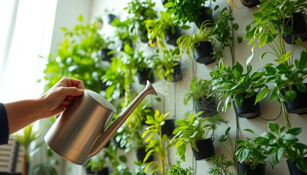 indoor greenery watering techniques