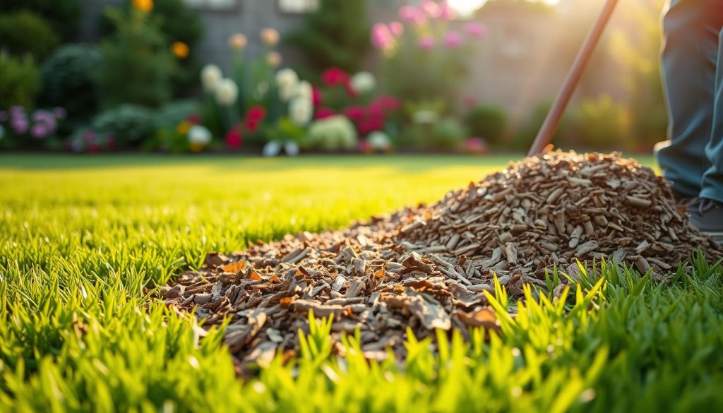 mulching techniques for cool-season grass