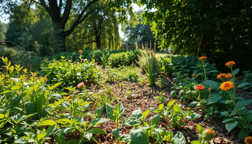 natural weed suppression techniques in garden