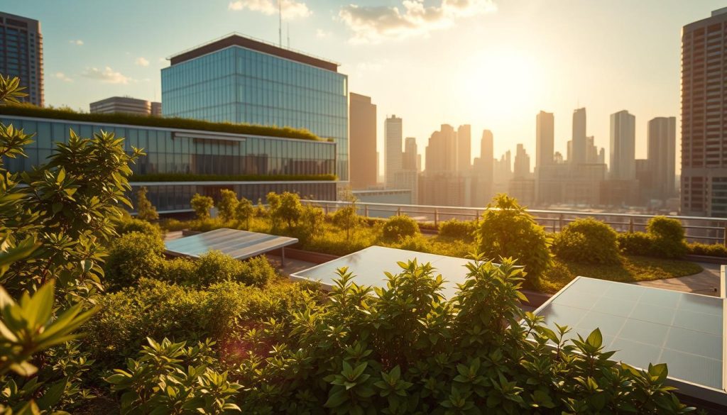 rooftop garden energy efficiency benefits
