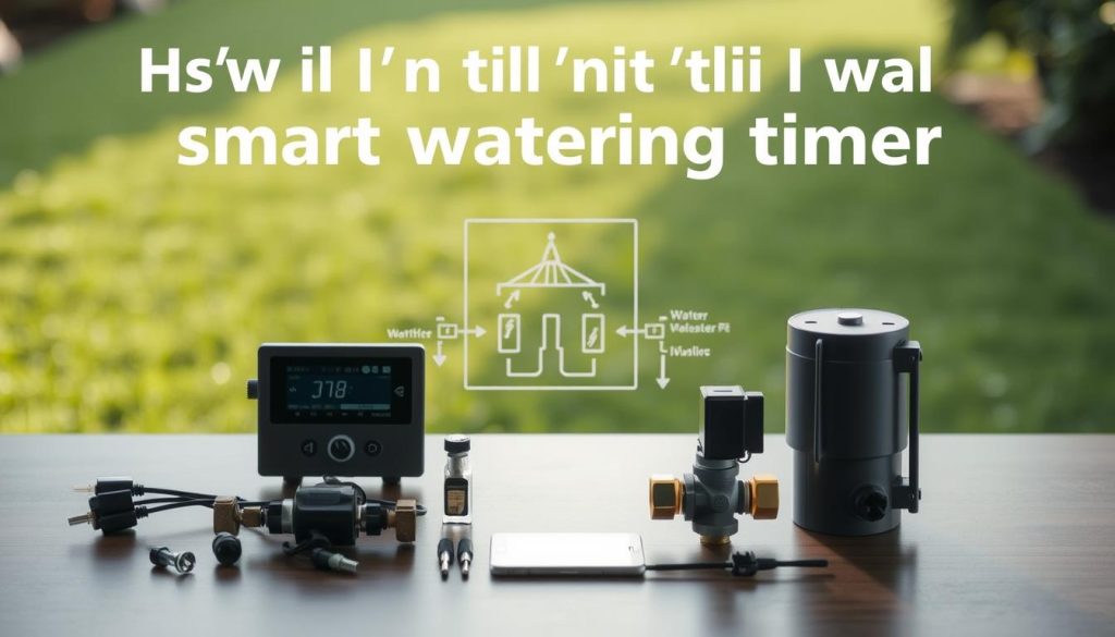 smart watering timer installation components