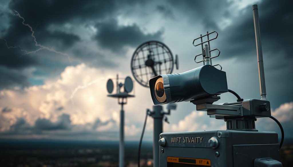 specialized environmental monitoring equipment for lightning detection