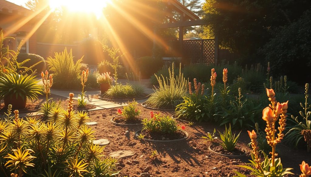 sun exposure patterns in garden microclimates