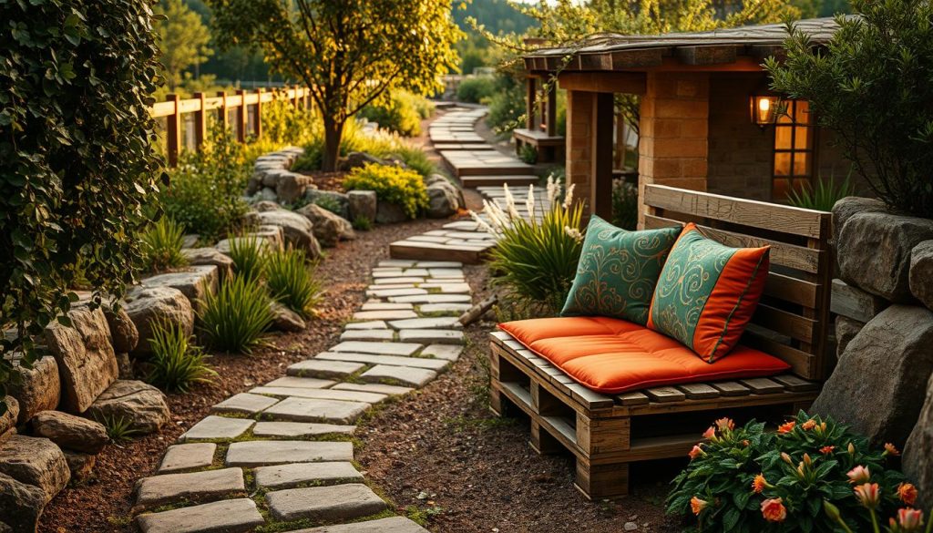 sustainable hardscaping with recycled materials