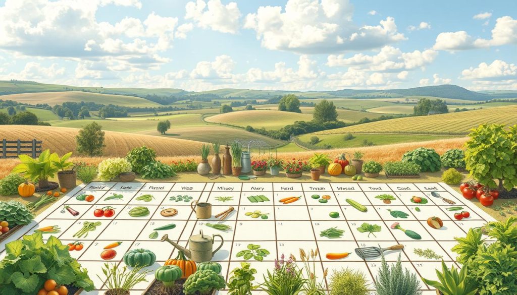 vegetable garden planning calendar