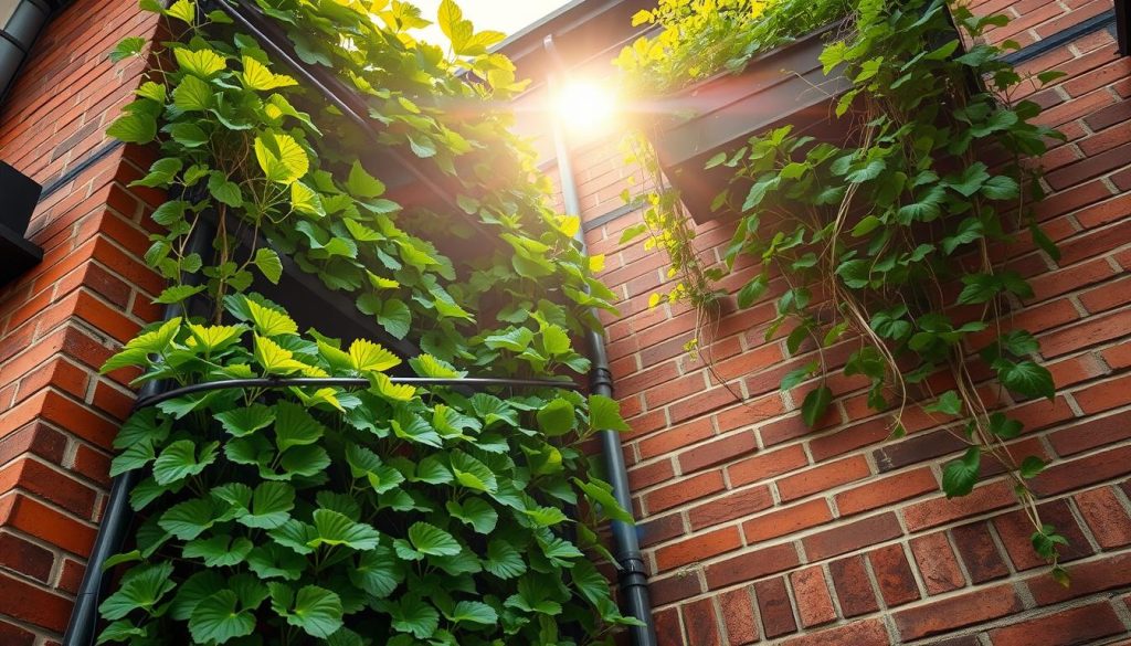 vertical vegetable garden with gutter system